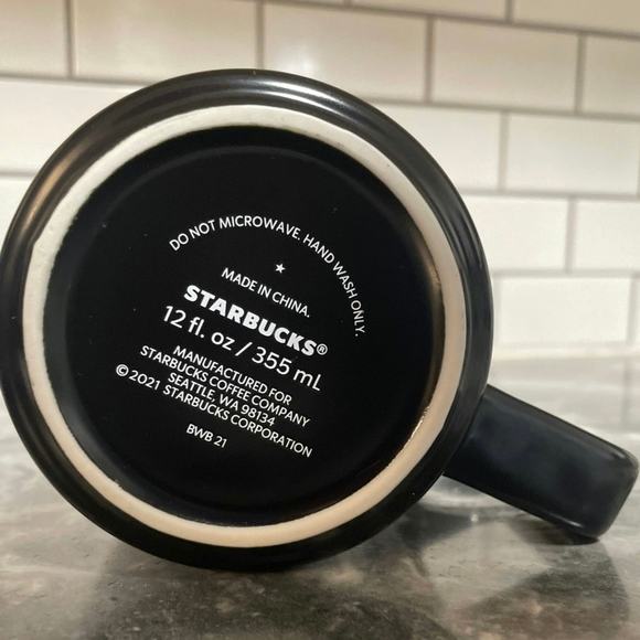 Starbucks Coffee Co Seattle WA 2021, ASL American Sign Language Mug - Picture 4 of 6